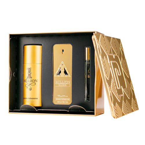 SET ONE MILLION ELIXIR PARFUM INTENSE 100ML 3PZAS C - PACO RABANNE - Adrissa Beauty -