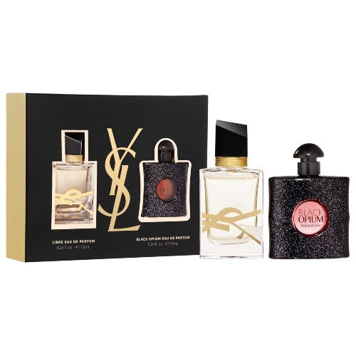 SET LIBRE + BLACK OPIUM 7.5ML - YVES SAINT LAURENT - Adrissa Beauty -