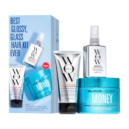 SET BEST GLOSSY, GLASS HAIR KIT 3PZAS - COLOR WOW - Adrissa Beauty -