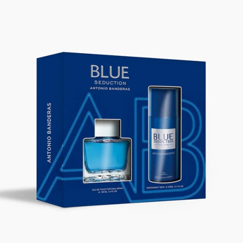 SET BLUE SEDUCTION 100ML 2PZAS C - ANTONIO BANDERAS - Adrissa Beauty -