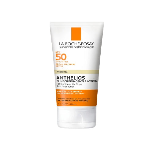 PROTECTOR SOLAR ANTHELIOS 50SPF MINERAL GENTLE LOTION 120ML - LA ROCHE POSAY - Adrissa Beauty - Cuidado de la piel