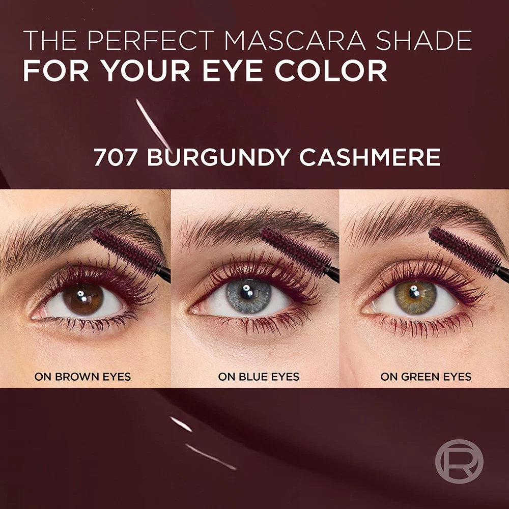 MASCARA PANORAMA CHROMATIC 707 BURGUNDY CASHMERE - LOREAL - Adrissa Beauty - Maquillaje