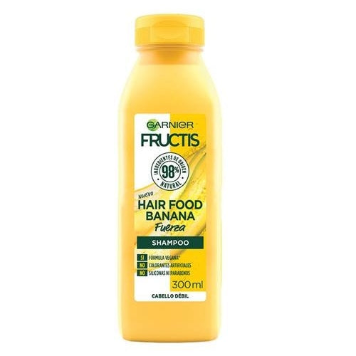 SHAMPOO HAIR FOOD BANANA 300ML - GARNIER - Adrissa Beauty - Cuidado capilar