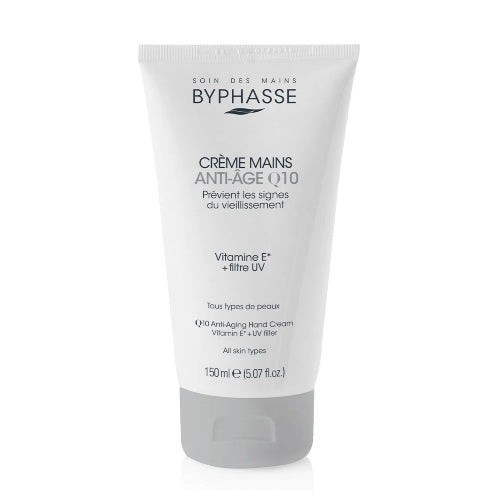 CREMA DE MANOS ANTIEDAD Q10 150ML - BYPHASSE - Adrissa Beauty - Cuidado de la piel