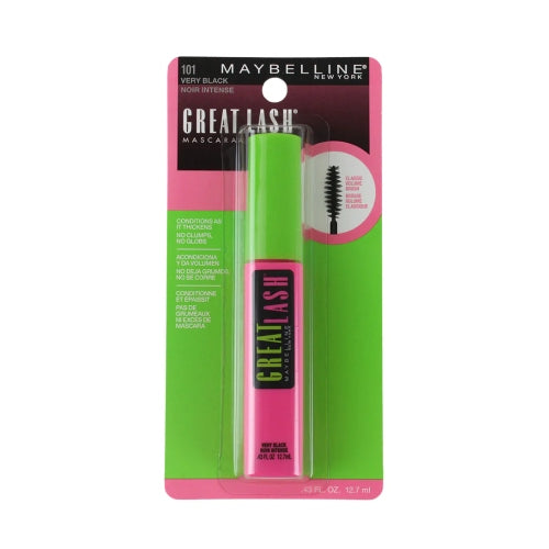 MASCARA GREAT LASH 101 VERY BLACK - MAYBELLINE - Adrissa Beauty - Maquillaje para ojos