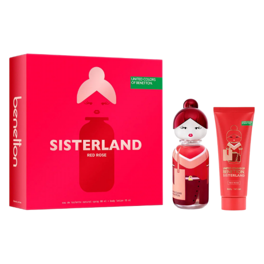 SET SISTERLAND RED ROSE 2PZAS 80ML D