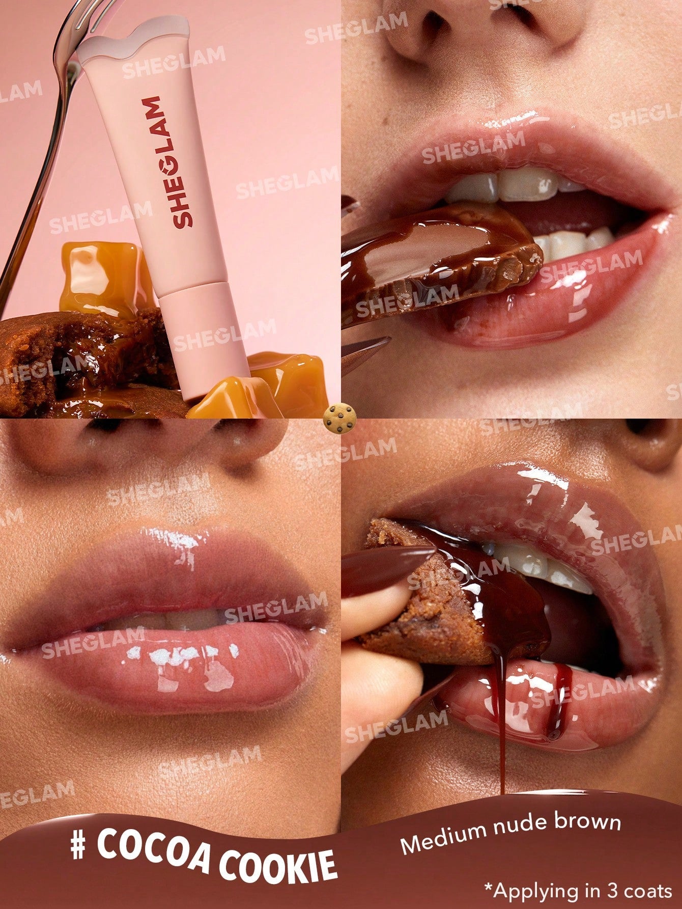 LABIAL CRYSTAL GLAZE LIP CARE COCOA COOKIE