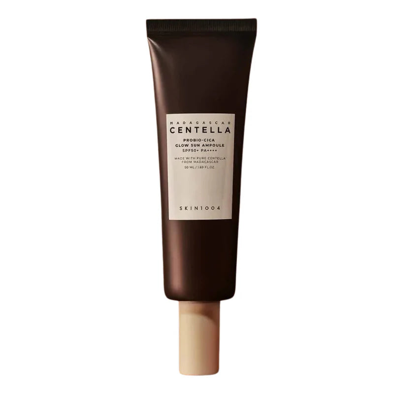 PROTECTOR SOLAR PROBIO-CICA GLOW SUN AMPOULE MADAGASCAR CENTELLA SPF50 50ML - SKIN1004 - Adrissa Beauty - Cuidado de la piel