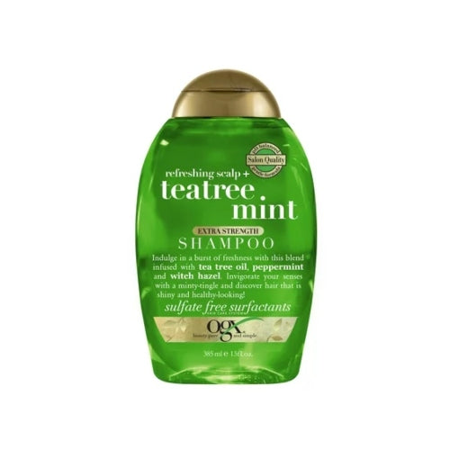 SHAMPOO TEATREE MINT 385ML - OGX - Adrissa Beauty - Cuidado capilar