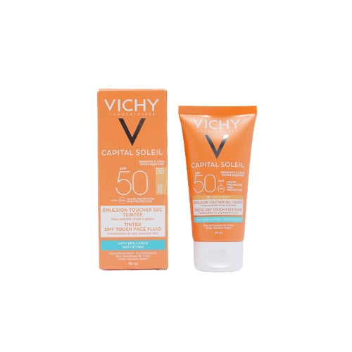 PROTECTOR SOLAR CAPITAL SOLEIL SECO C/COLOR SPF50 50ML - VICHY - Adrissa Beauty - Cuidado de la piel