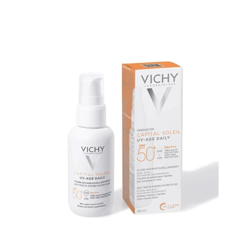 PROTECTOR SOLAR CAPITAL SOLEIL UV AGE DAILY SPF50 40ML - VICHY - Adrissa Beauty - Protector solar