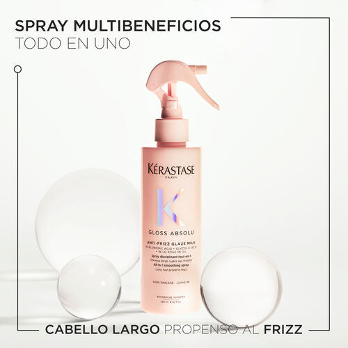 SPRAY GLOSS ABSOLU ANTI FRIZZ GLAZE MILK 190ML - KERASTASE - Adrissa Beauty - Cuidado capilar