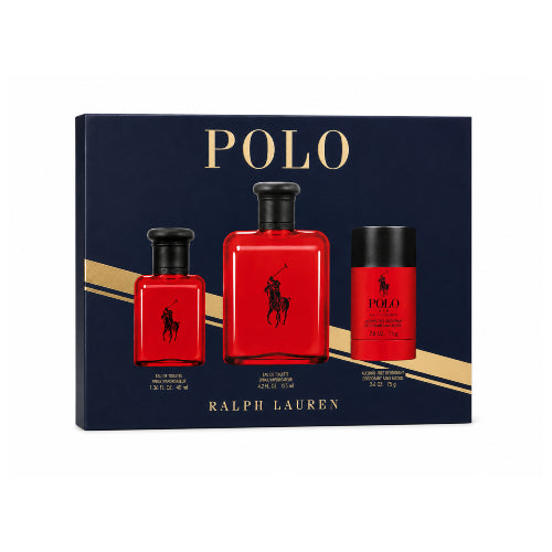 SET POLO RED EDT 125ML 3PZAS C - RALPH LAUREN - Adrissa Beauty - Perfumes y colonias