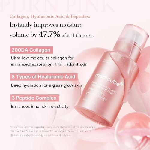 SERUM PDRN PINK COLLAGEN EXOSOME SHOT 7500 30ML - MEDICUBE - Adrissa Beauty - Cuidado de la piel