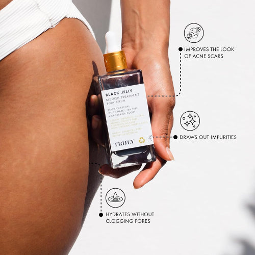 SERUM BODY BLEMISH TREATMENT BLACK CHARCOAL 90ML - TRULY - Adrissa Beauty - Cuidado de la piel