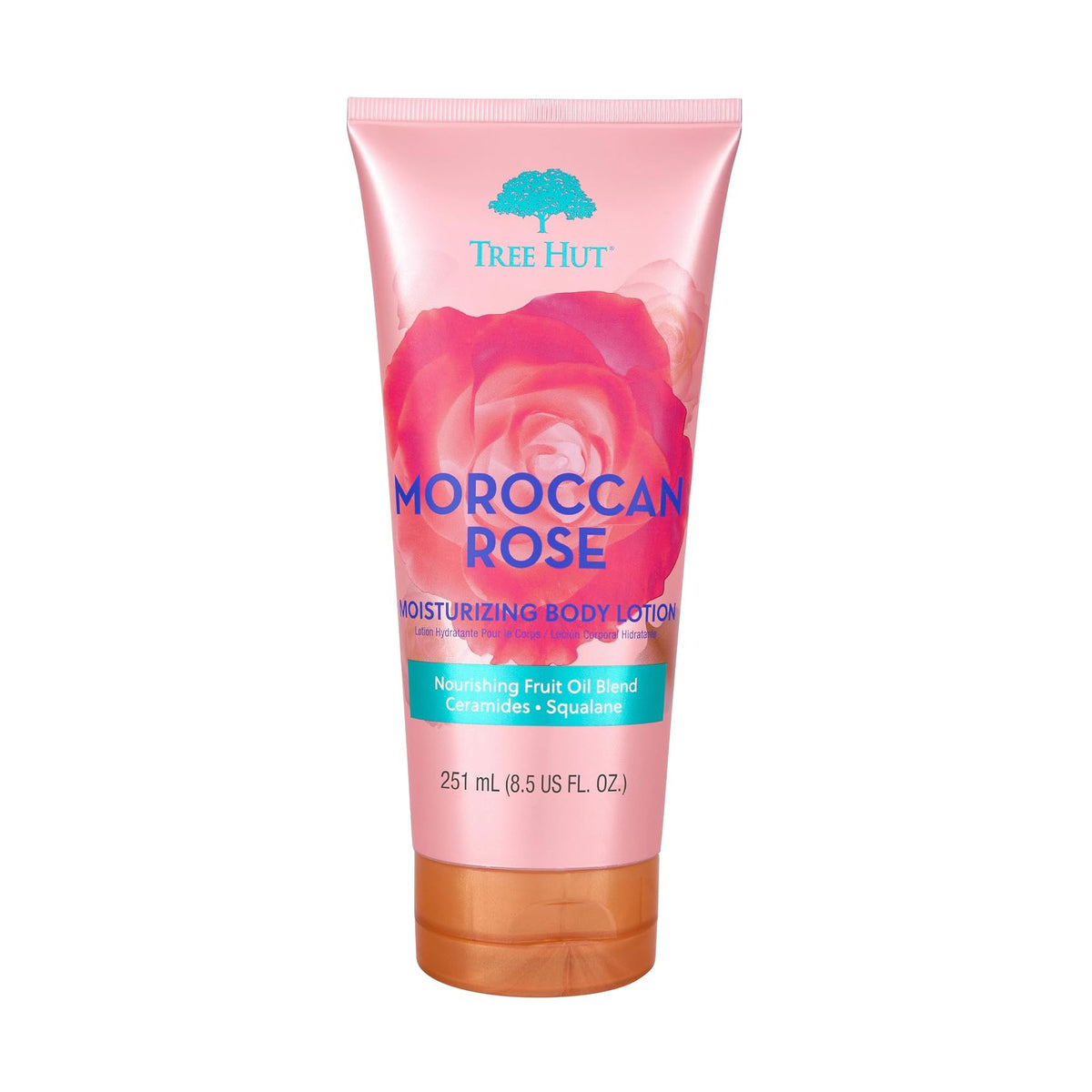 CREMA HIDRATANTE CORPORAL MOROCCAN ROSE 251ML - TREE HUT - Adrissa Beauty - Cuidado de la piel
