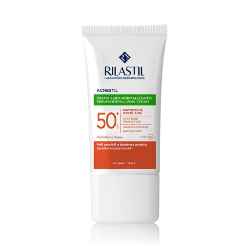 PROTECTOR SOLAR CREMA ACNESTIL SPF50 40ML - RILASTIL - Adrissa Beauty - Cuidado de la piel