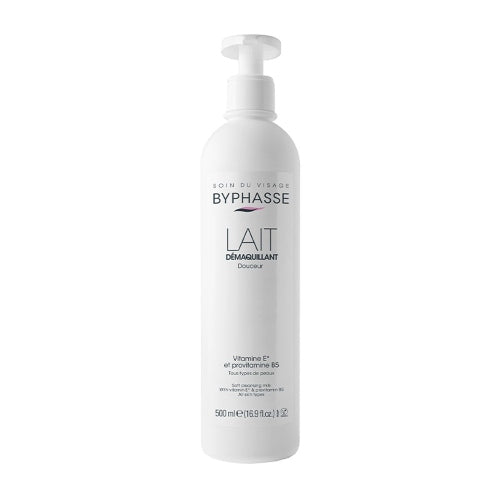 LECHE DESMAQUILLANTE DOSIFICADOR 500ML - BYPHASSE - Adrissa Beauty - Cuidado de la piel