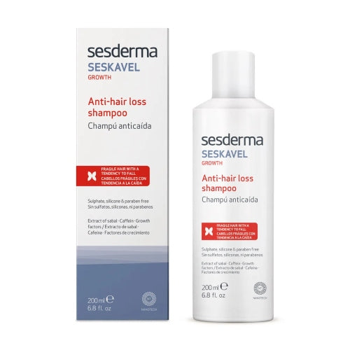 SHAMPOO ANTICAIDA SESKAVEL 200ML - SESDERMA - Adrissa Beauty - Cuidado capilar