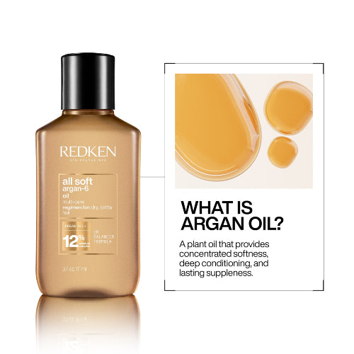 ACEITE ALL SOFT ARGAN OIL 111ML - REDKEN - Adrissa Beauty - Cuidado capilar