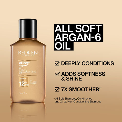 ACEITE ALL SOFT ARGAN OIL 111ML - REDKEN - Adrissa Beauty - Cuidado capilar