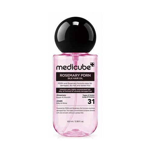 ACEITE CAPILAR ROSEMARY PDRN SILK 100ML - MEDICUBE - Adrissa Beauty - Cuidado capilar