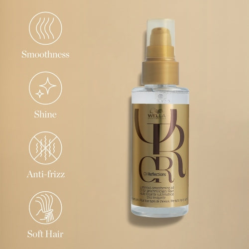 ACEITE OIL REFLECTIONS SMOOTHENING 100ML - WELLA - Adrissa Beauty - Cuidado capilar