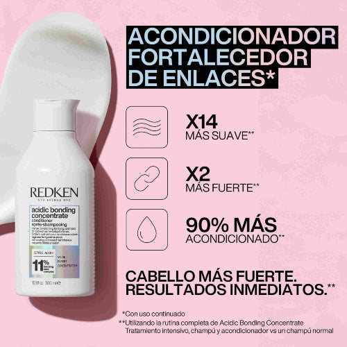 ACONDICIONADOR ACIDIC BONDING CONCENTRATE 300ML - REDKEN - Adrissa Beauty - Cuidado capilar