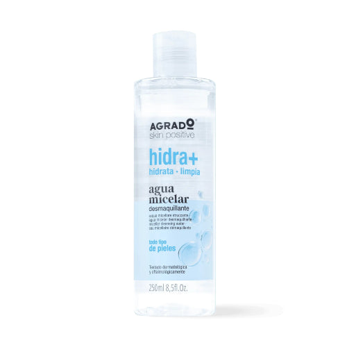 AGUA MICELAR DESMAQUILLANTE HIDRATANTE 250ML - AGRADO - Adrissa Beauty - Cuidado de la piel