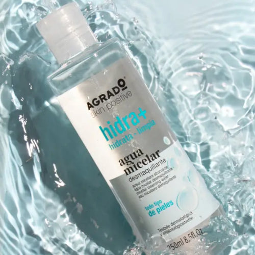 AGUA MICELAR DESMAQUILLANTE HIDRATANTE 250ML - AGRADO - Adrissa Beauty - Cuidado de la piel