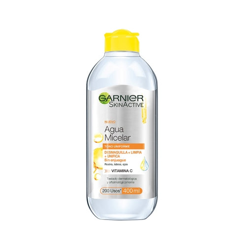 AGUA MICELAR TONO UNIFORME 400ML - GARNIER - Adrissa Beauty - 