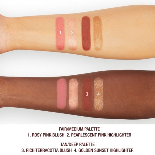 PALETA RUBOR HOLLYWOOD BLUSH & GLOW TAN DEEP - CHARLOTTE TILBURY - Adrissa Beauty - Maquillaje