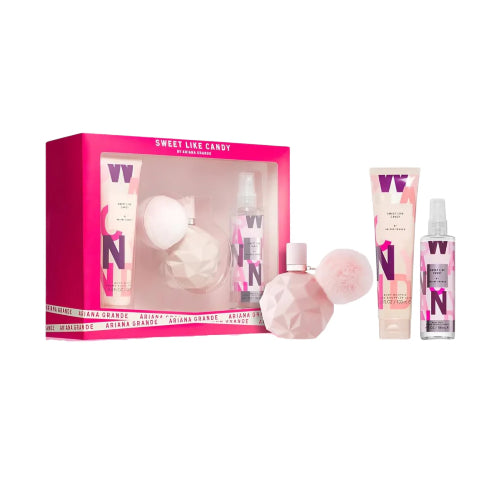 SET SWEET LIKE CANDY BODY MIST 100ML 3PZAS D - ARIANA GRANDE - Adrissa Beauty - Perfumes y colonias