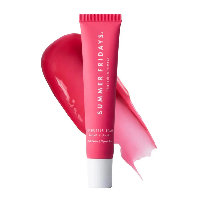 BALSAMO LIP BUTTER PINK GUAVA - SUMMER FRIDAYS - Adrissa Beauty - Maquillaje