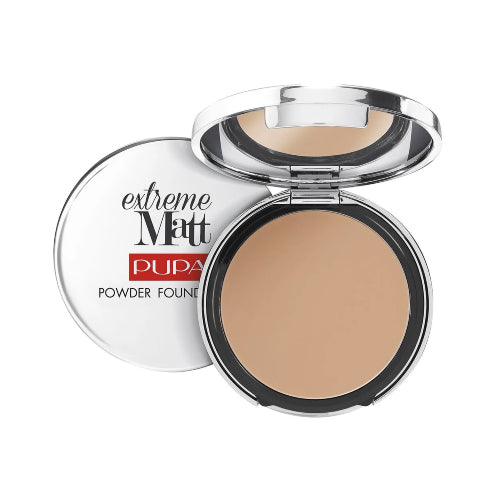 BASE EN POLVO EXTREME MATT POWDER 030 SPF20 - PUPA MILANO - Adrissa Beauty - Maquillaje