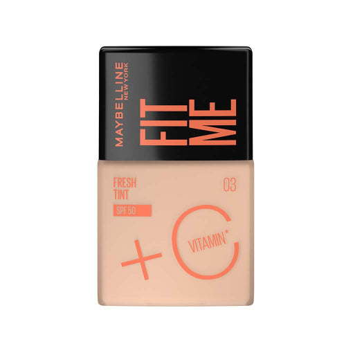 BASE FIT ME +VITAMINA C SPF50 03 - MAYBELLINE - Adrissa Beauty - Maquillaje