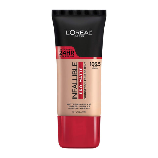 BASE INFALLIBLE PRO MATTE 106.5 SHELL COQUILLE - LOREAL - Adrissa Beauty - Maquillaje