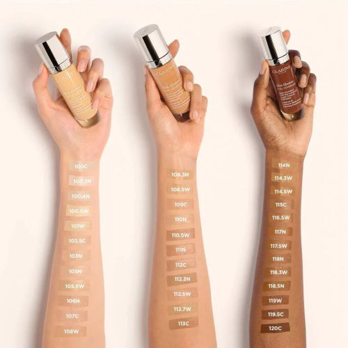 BASE SKIN ILLUSION FULL COVERAGE 107C 30ML - CLARINS - Adrissa Beauty - Maquillaje