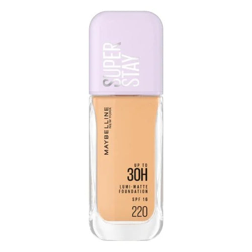 BASE SUPERSTAY LUMI MATTE 30H SPF16 220 - MAYBELLINE - Adrissa Beauty - Maquillaje