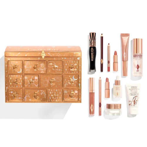 COFRE BEAUTY TREASURE CHEST 12PZAS - CHARLOTTE TILBURY - Adrissa Beauty - 