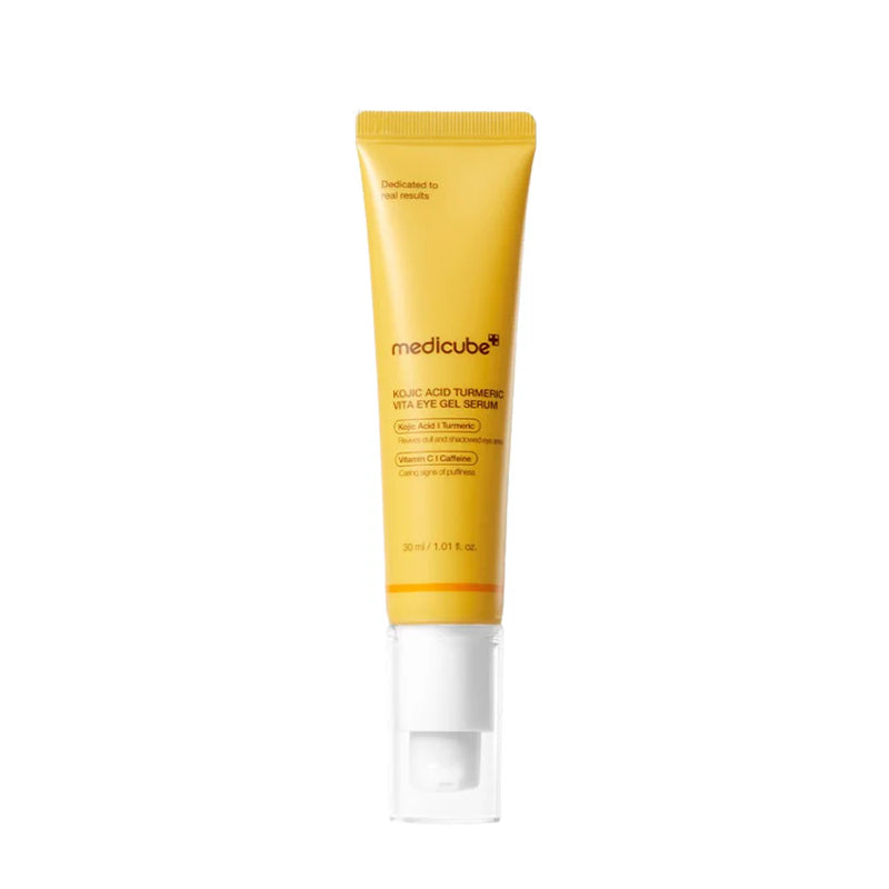 CONTORNO OJOS KOJIC ACID TURMERIC VITA GEL SERUM 30ML - MEDICUBE - Adrissa Beauty - Cuidado de la piel