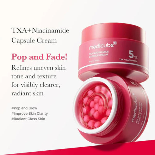 CREMA CAPSULAS TXA NIACINAMIDE 15 55GR - MEDICUBE - Adrissa Beauty - Cuidado de la piel