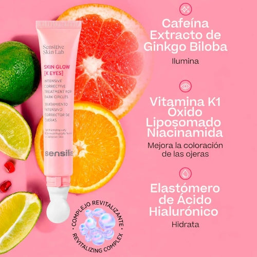 CREMA CONTORNO OJOS SKIN GLOW DARK CIRCLES 15ML - SENSILIS - Adrissa Beauty - Cuidado de la piel