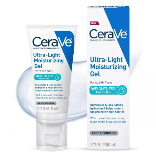 CREMA HIDRATANTE FACIAL ULTRA LIGHT GEL - CERAVE - Adrissa Beauty - Cuidado de la piel