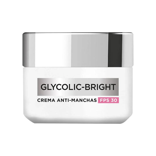 CREMA HIDRATANTE GLYCOLIC BRIGHT FPS30 50ML - LOREAL - Adrissa Beauty - Cuidado de la piel