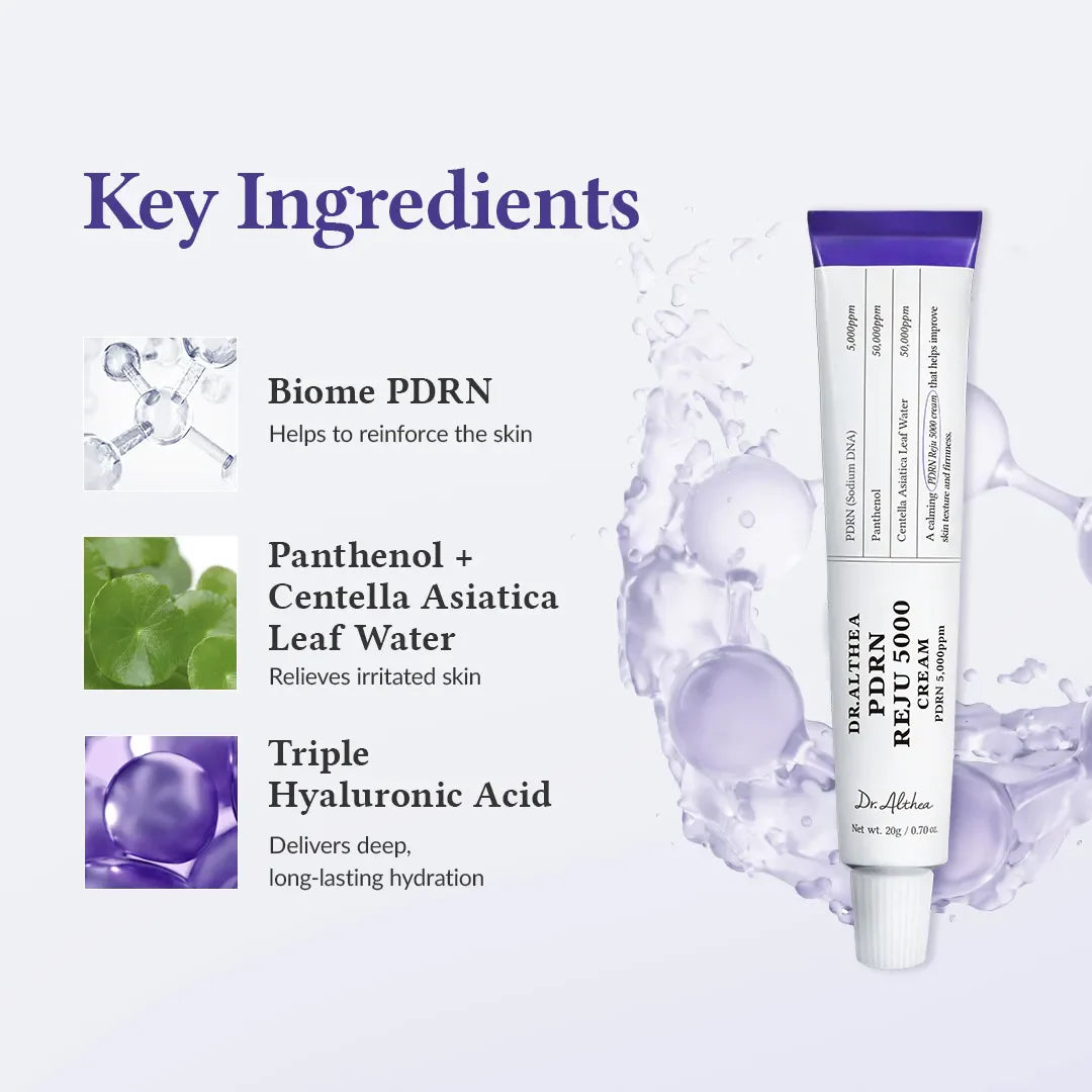 CREMA HIDRATANTE PDRN REJU 5000 20GR - DR ALTHEA - Adrissa Beauty - Cuidado de la piel