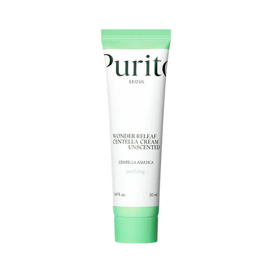 CREMA HIDRATANTE WONDER RELEAF CENTELLA UNSCENTED 50ML - PURITO - Adrissa Beauty - Cuidado de la piel
