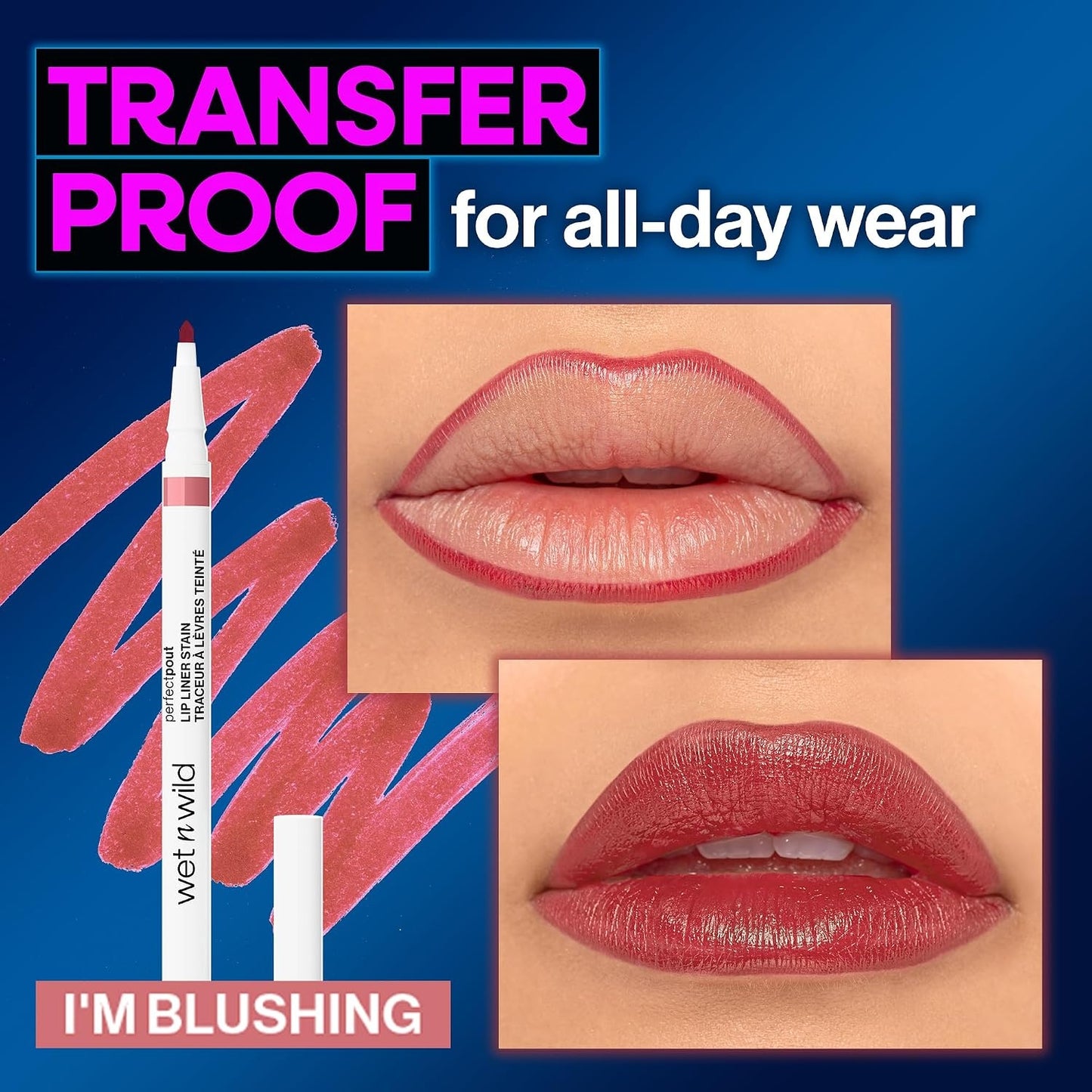 DELINEADOR LABIOS PERFECT POUT IM BLUSHING - WET N WILD - Adrissa Beauty - Maquillaje de labios