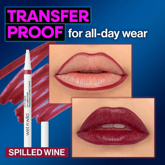 DELINEADOR LABIOS PERFECT POUT SPILLED WINE - WET N WILD - Adrissa Beauty - maquiilaje