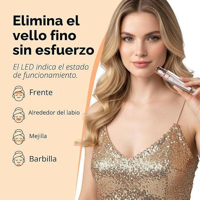 DEPILADOR 2IN1 FACIAL Y CEJAS RECARGABLE